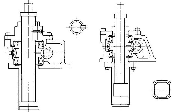 JWM蜗轮丝杆升降机基本形式